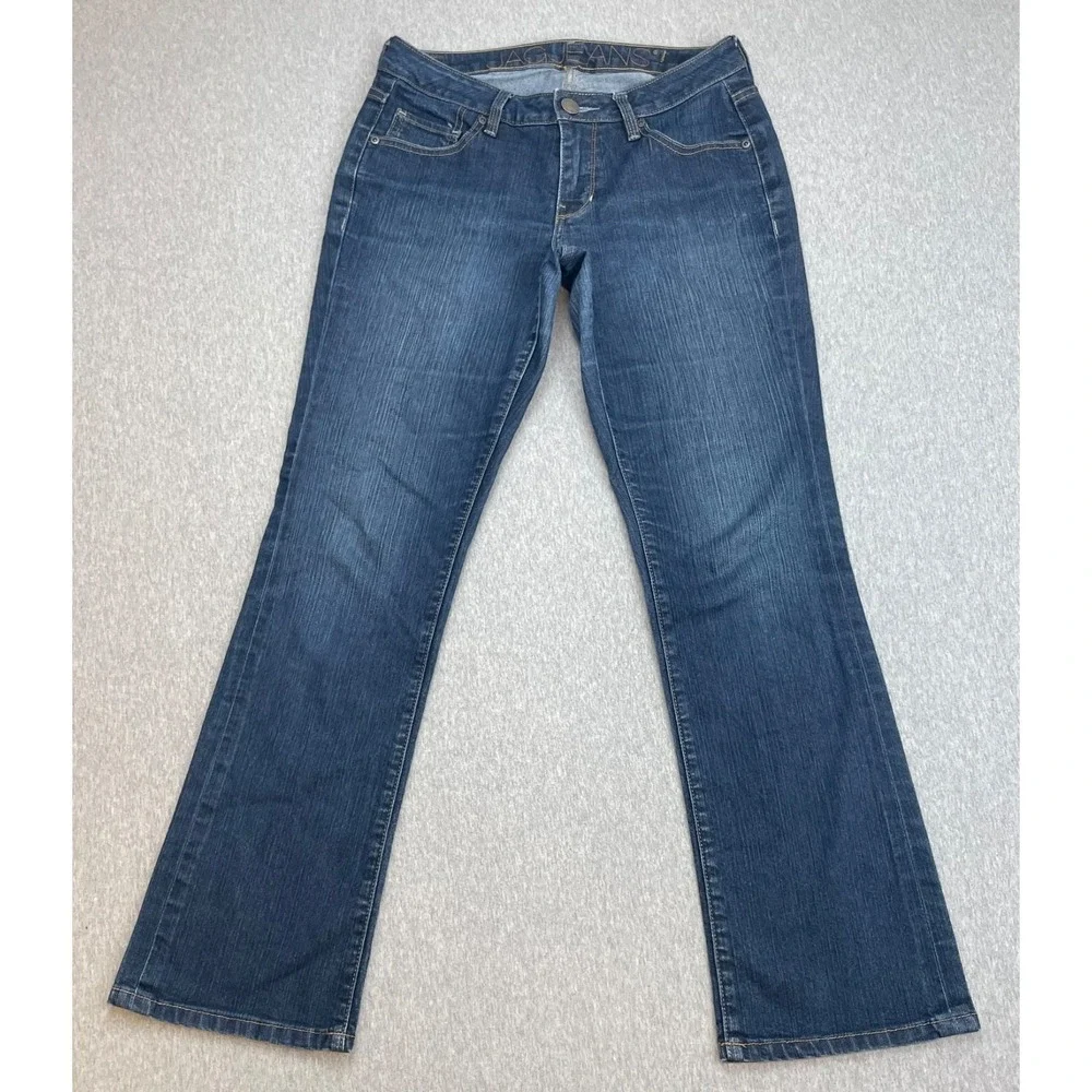 Jag Jeans Womens 30 x 30 Blue Cotton Blend Stretch Low-Rise Bootcut